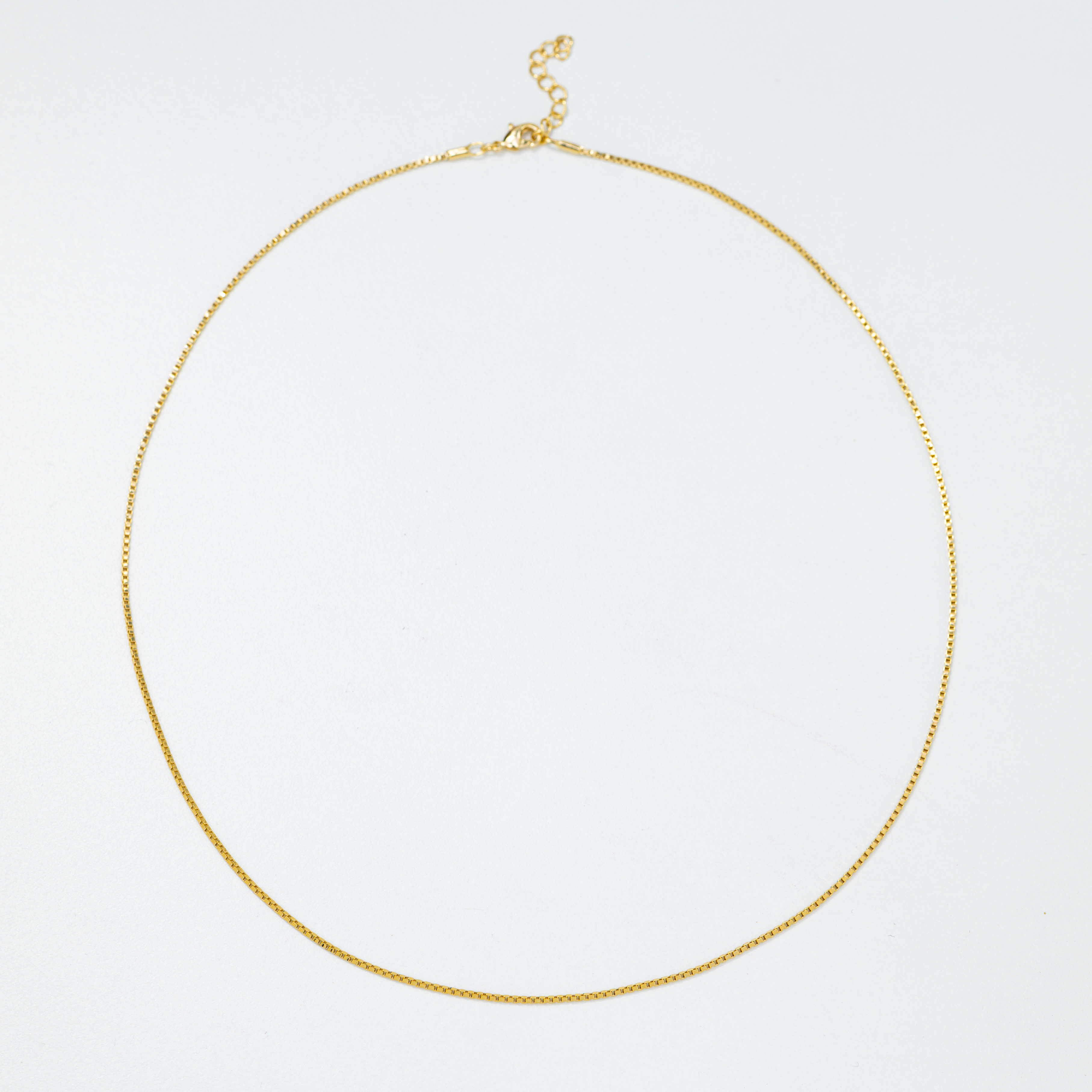 1556 16" Box Chain Necklace 1.2mm